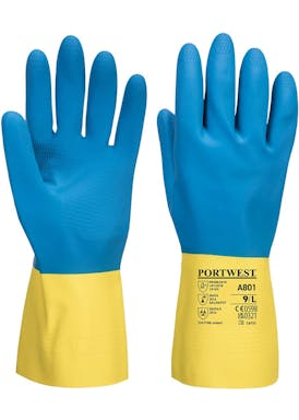 Portwest Double Dipped Latex Gauntlet