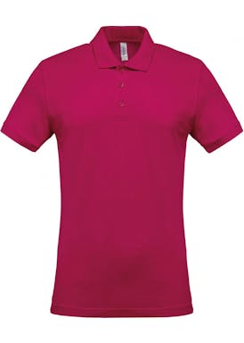 Kariban Piqué-herenpolo korte mouwen