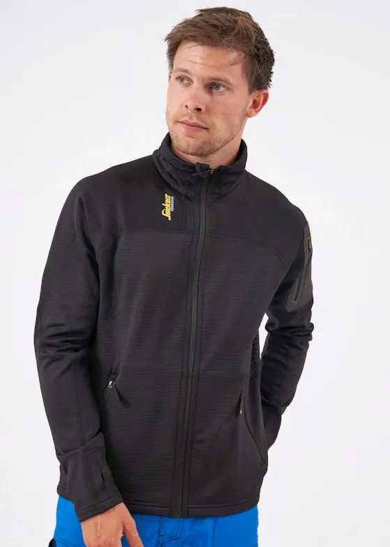 Snickers Jas Snickers Workwear 9438 Body Mapping Micro Fleece Jas | Proforto.nl